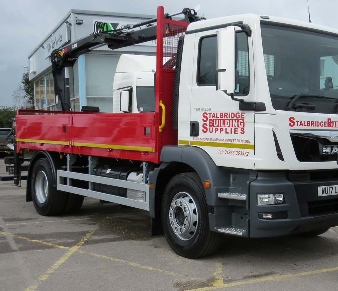 Our shiny new delivery lorry