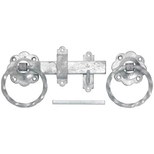 150mm 6" Twisted Ring Handle Latches Galvanised