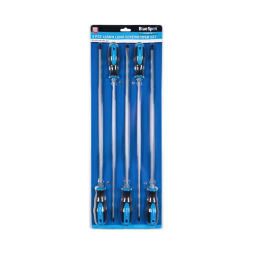 Blue Spot Tools 5 PCE 450mm (18") Long Screwdriver Set