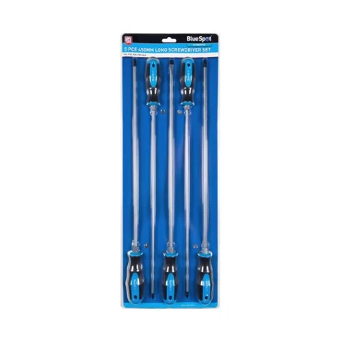 Blue Spot Tools 5 PCE 450mm (18") Long Screwdriver Set