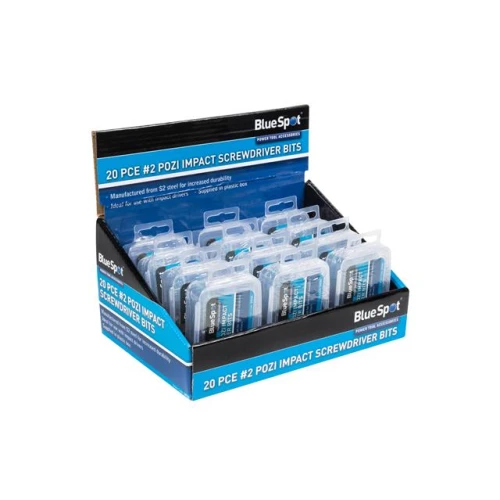 Blue Spot Tools 20 PCE PZ2 Impact Screwdriver Bits 