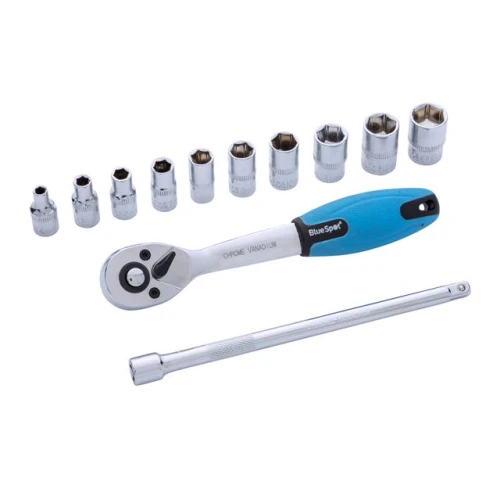Blue Spot Tools 12 Pce 1/4" Ratchet & Socket Set