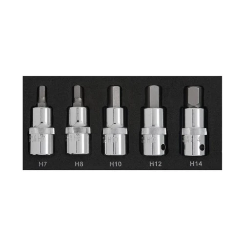 Blue Spot Tools 5PCE 1/2" Hex Bit Set (H7-H14) (EVA FOAM)