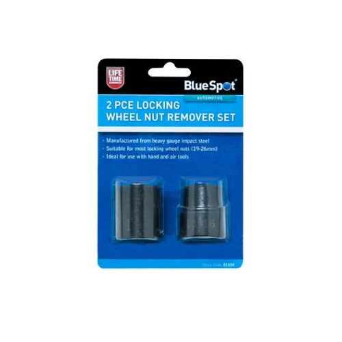 Blue Spot Tools 2 Pce Locking Wheel Nut Remover Set 