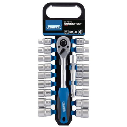 Draper Hi-Torq Socket and Ratchet Set 1/2"