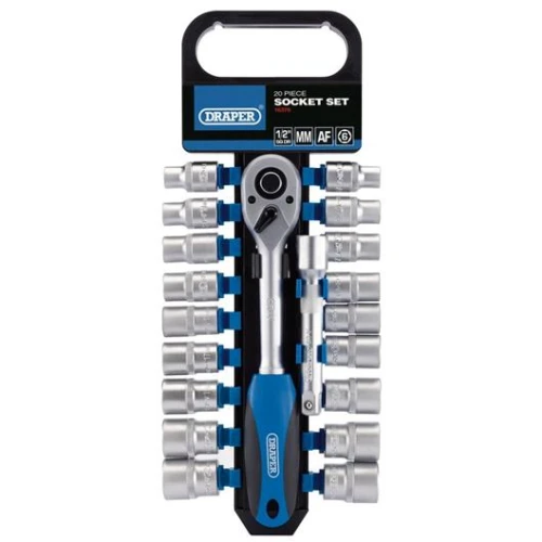 Draper Hi-Torq Socket and Ratchet Set 1/2"