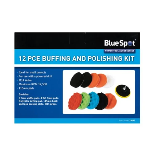 Blue Spot Tools 12PCE Buffing and Polishing Kit