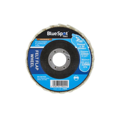 Blue Spot Tools 115mm (4.5") Felt Flap Wheel