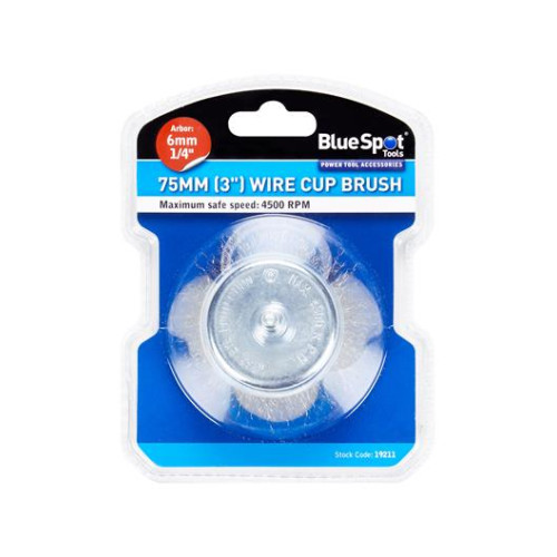 Blue Spot Tools 75mm (3") Wire Cup Brush