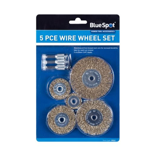 Blue Spot Tools 5PCE Wire Wheel Set