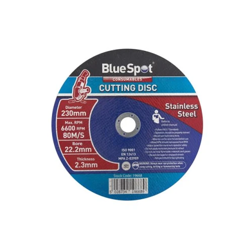 Blue Spot Tools 230mm (9") Stainless Steel Cutting Disc