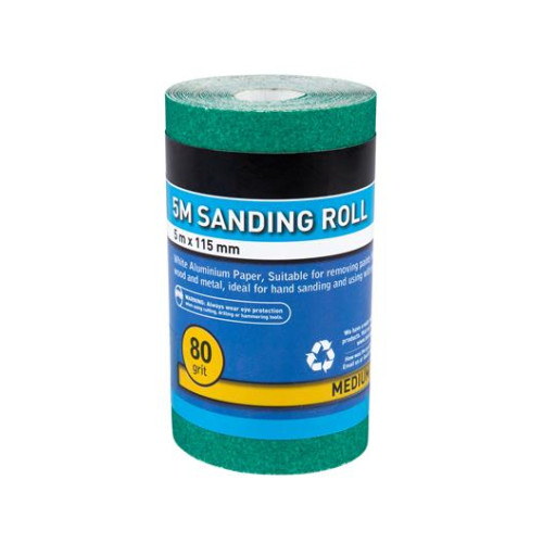 Blue Spot Tools 5mtr 115mm Sanding Roll 80 Grit