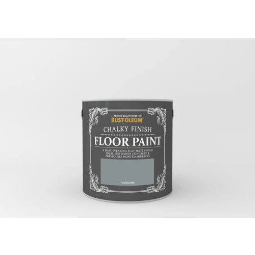 Rust-Oleum Chalky Floor Paint Anthricite 2.5Litre
