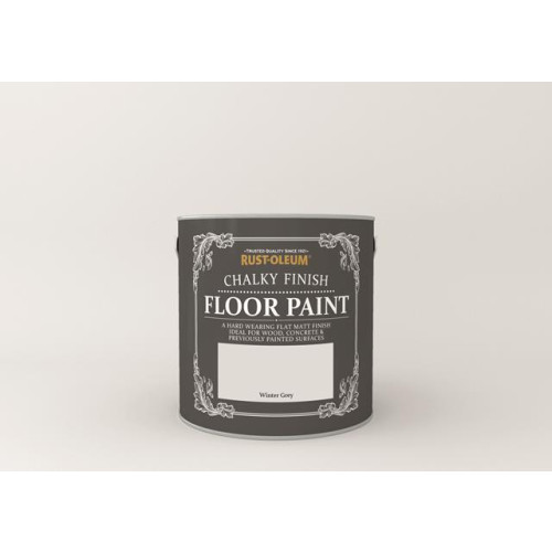 Rust-Oleum Chalky Floor Paint Winter Grey 2.5L