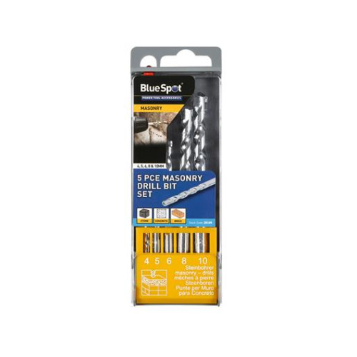 Blue Spot Tools 5 Pce Masonry Drill Bit Set (4-10mm)
