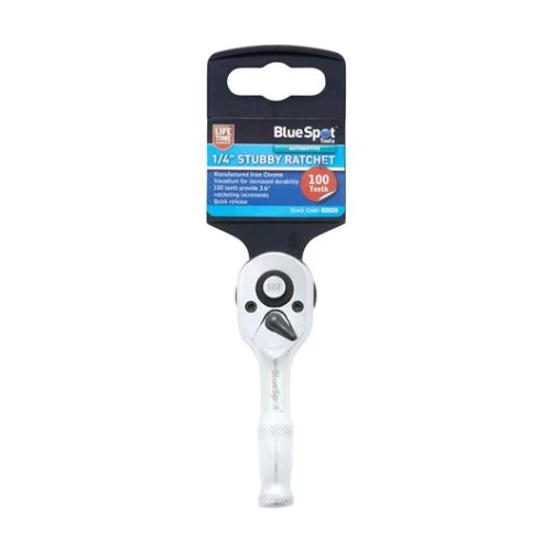 Blue Spot Tools 1/4" Stubby Ratchet
