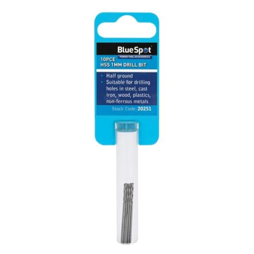 Blue Spot Tools 10PCE 1mm HSS Drill Set
