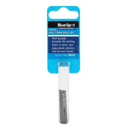 Blue Spot Tools 10PCE 1.5mm HSS Drill Set