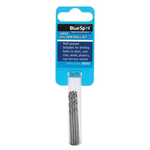 Blue Spot Tools 10PCE 2mm HSS Drill Set