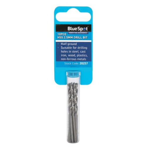 Blue Spot Tools 10PCE 2.5mm HSS Drill Set