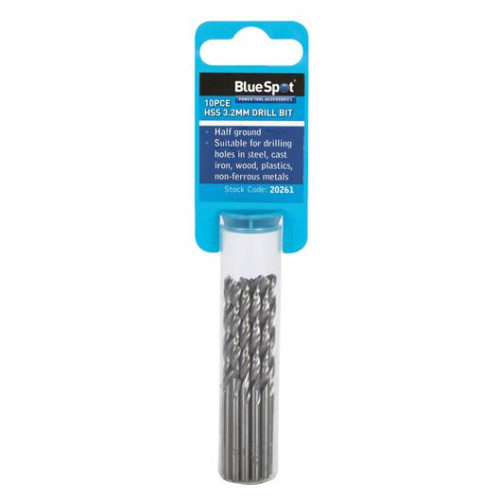 Blue Spot Tools 10PCE 3.2mm HSS Drill Set