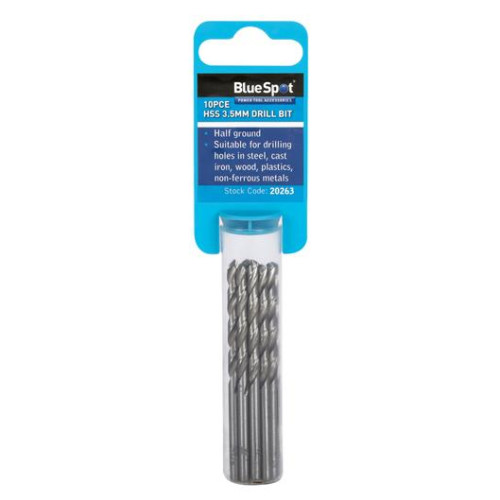 Blue Spot Tools 10PCE 3.5mm HSS Drill Set