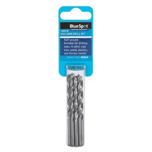 Blue Spot Tools 10PCE 4mm HSS Drill Set