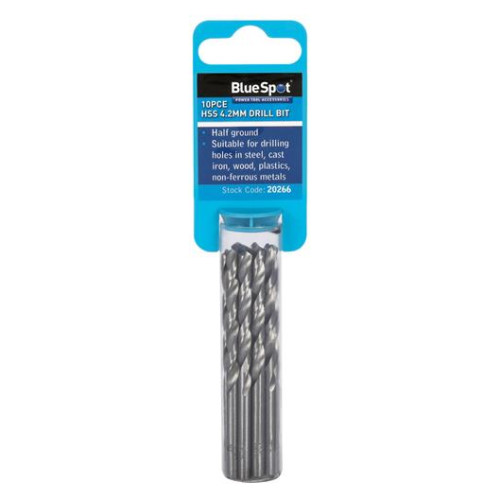 Blue Spot Tools 10PCE 4.2mm HSS Drill Set