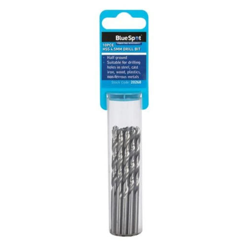 Blue Spot Tools 10PCE 4.5mm HSS Drill Set