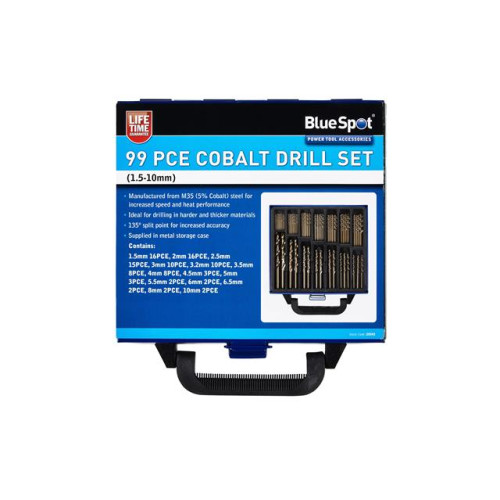 Blue Spot Tools 99PCE Cobalt Drill Set (1.5 to 10mm)