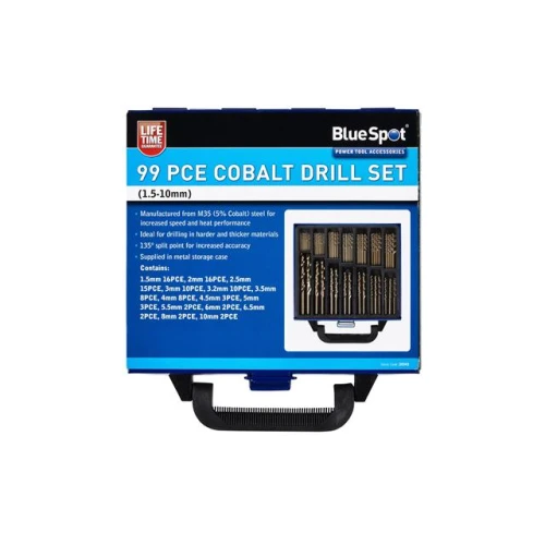 Blue Spot Tools 99PCE Cobalt Drill Set (1.5 to 10mm)