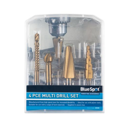 Blue Spot Tools 4 PCE Multi Drill Set