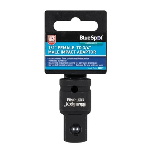 Blue Spot Tools 1/2" Female to 3/4" Male Impact Adaptor