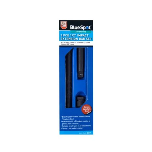 Blue Spot Tools 3 Pce 1/2" Impact Extension Bar Set