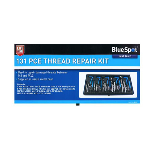 Blue Spot Tools 131 PCE Thread Repair Kit