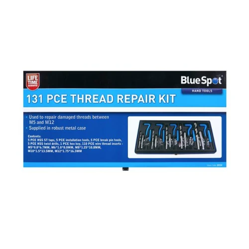 Blue Spot Tools 131 PCE Thread Repair Kit 