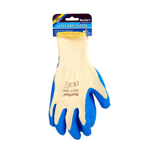 Blue Spot Tools Latex Grip Gloves (XXL)