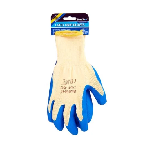 Blue Spot Tools Latex Grip Gloves (XXL)