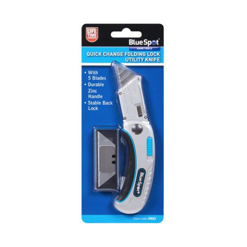 Blue Spot Tools Quick Change Folding Utility Knife
