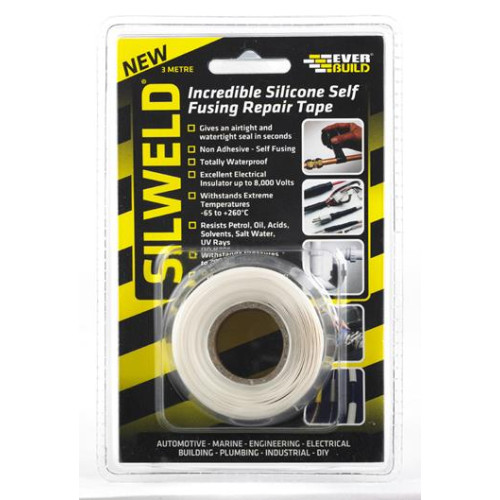 SILWELD SILICONE REPAIR TAPE BLACK 3MTR