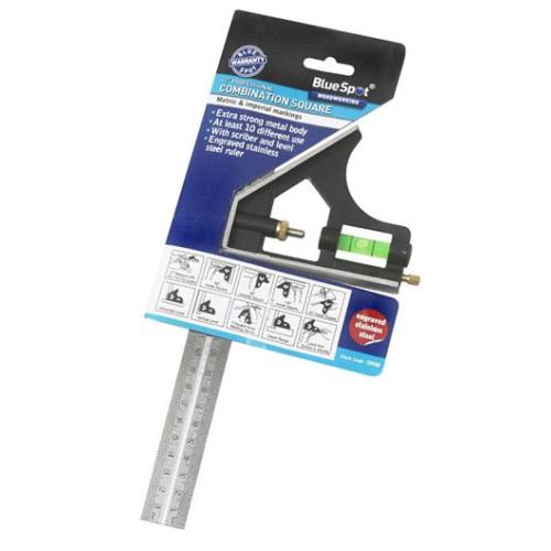 Blue Spot Tools 300mm (12") Heavy Duty Combination Square