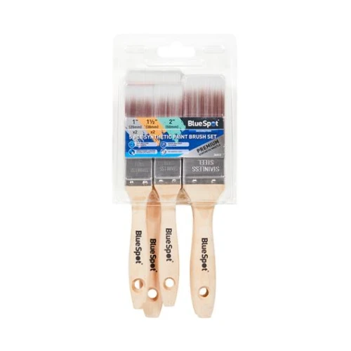 Blue Spot Tools 5 PCE Synthetic Paint Brush Set (2 PCE &acirc; 1&acirc;. 2 PCE &acirc; 1 &Acirc;&frac12;&acirc;. 1 PCE &acirc; 2&acirc;)