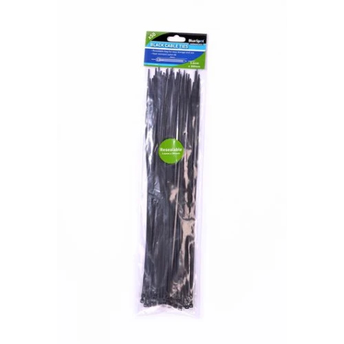 Blue Spot Tools 50 Pce 3.6mm x 350mm Black Cable Ties