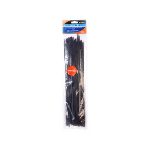 Blue Spot Tools 50 Pce 4.8mm x 350mm Black Cable Ties