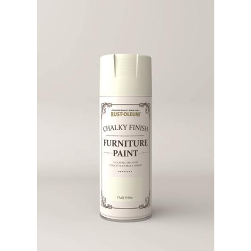 Rust-Oleum Chalky Furniture Paint 400Ml Chalk White