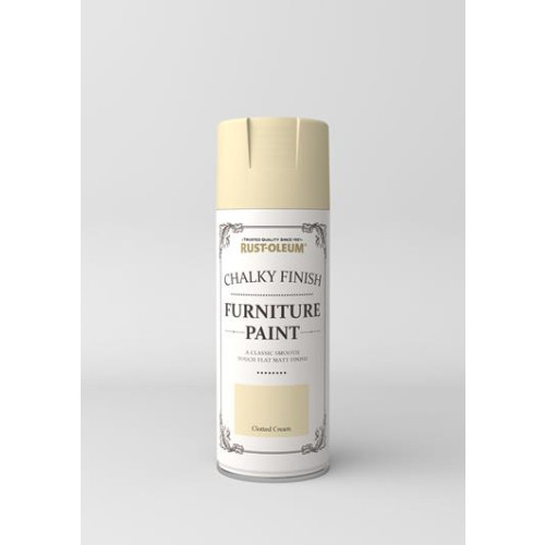 Rust-Oleum Chalky Furniture Paint 400Ml Clotted Cream