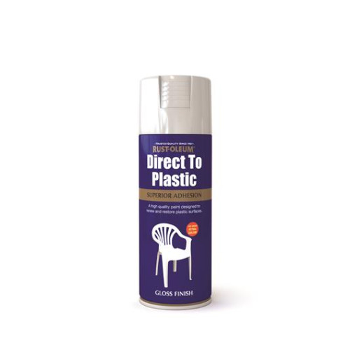 Rust-Oleum Direct To Plastic White Gloss 400Mls