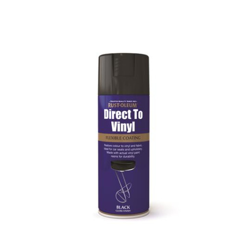 Rust-Oleum Direct To Vinyl Black Gloss 400Mls
