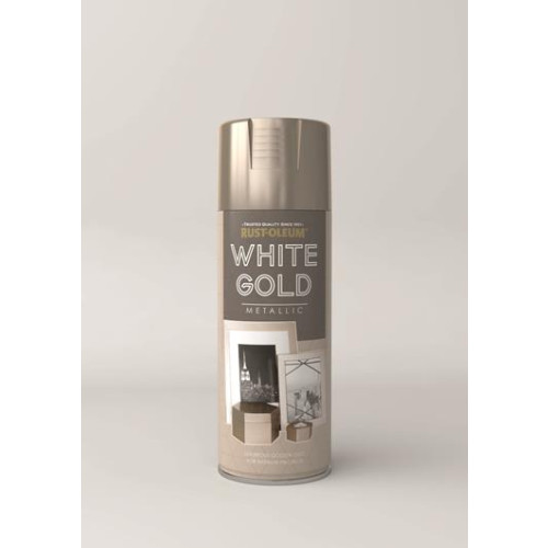 Rust-Oleum Metallic White Gold Spray Paint 400Ml