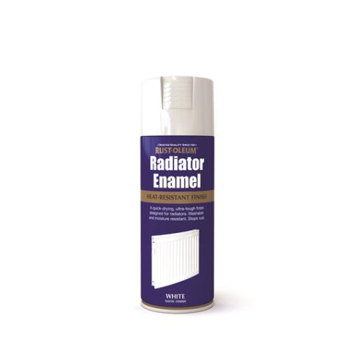 Rust-Oleum Radiator Enamel White Satin 400Mls